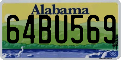 AL license plate 64BU569