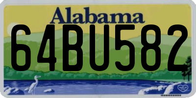 AL license plate 64BU582