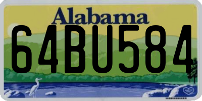 AL license plate 64BU584