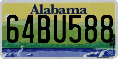 AL license plate 64BU588