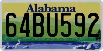 AL license plate 64BU592
