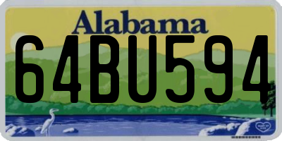 AL license plate 64BU594