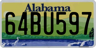 AL license plate 64BU597