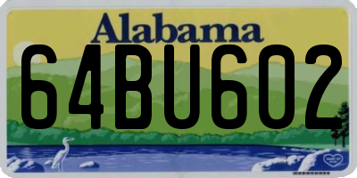 AL license plate 64BU602