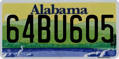 AL license plate 64BU605