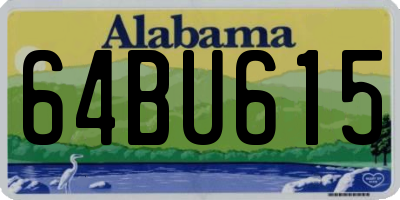 AL license plate 64BU615