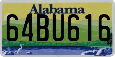 AL license plate 64BU616