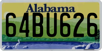 AL license plate 64BU626
