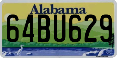 AL license plate 64BU629