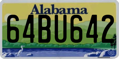 AL license plate 64BU642