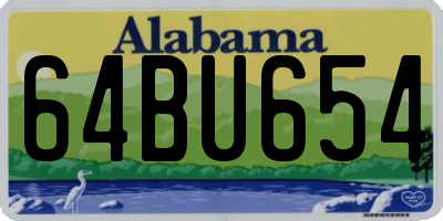 AL license plate 64BU654