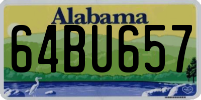 AL license plate 64BU657