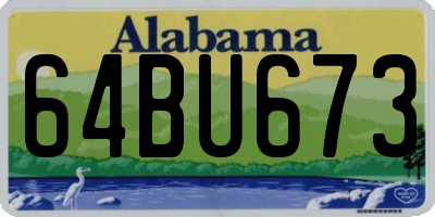 AL license plate 64BU673