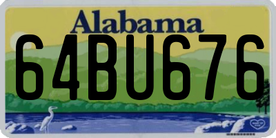 AL license plate 64BU676