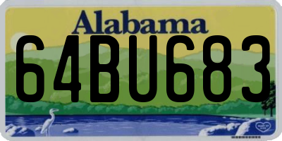AL license plate 64BU683