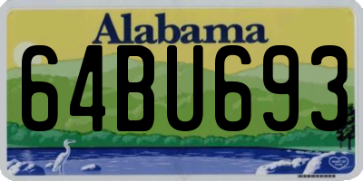AL license plate 64BU693