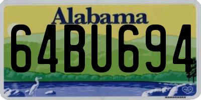 AL license plate 64BU694