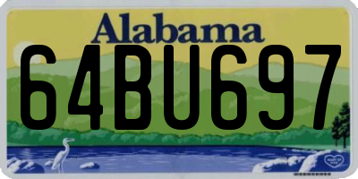 AL license plate 64BU697