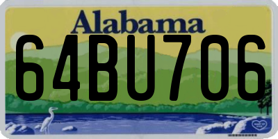 AL license plate 64BU706