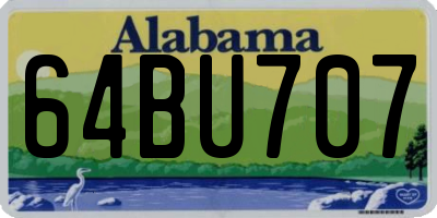 AL license plate 64BU707