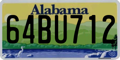 AL license plate 64BU712