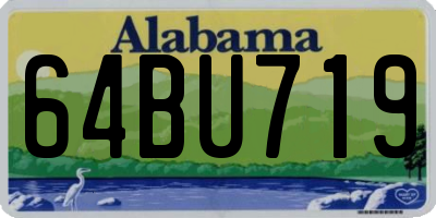 AL license plate 64BU719