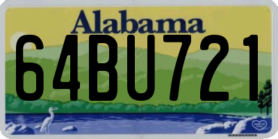 AL license plate 64BU721