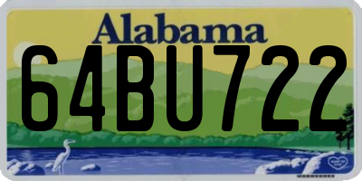 AL license plate 64BU722