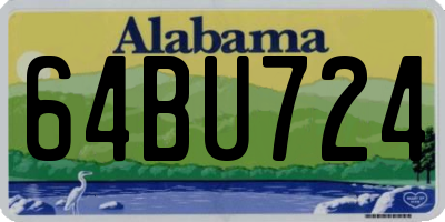 AL license plate 64BU724