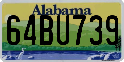 AL license plate 64BU739