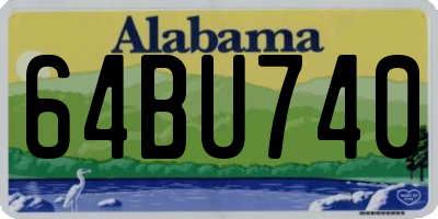 AL license plate 64BU740