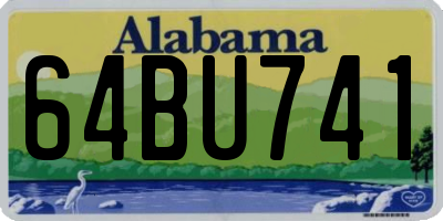 AL license plate 64BU741
