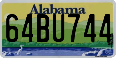 AL license plate 64BU744