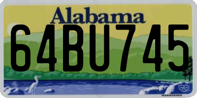 AL license plate 64BU745