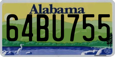 AL license plate 64BU755