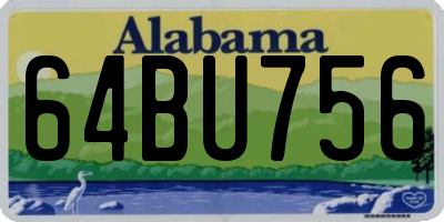 AL license plate 64BU756