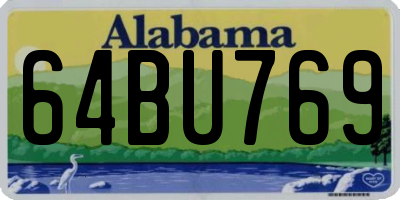 AL license plate 64BU769