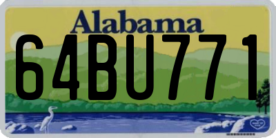 AL license plate 64BU771