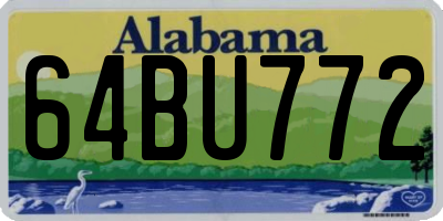 AL license plate 64BU772