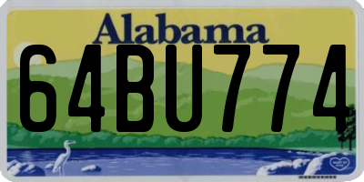AL license plate 64BU774