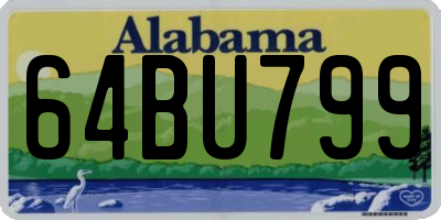 AL license plate 64BU799