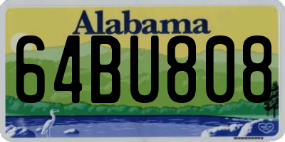 AL license plate 64BU808
