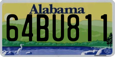 AL license plate 64BU811