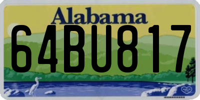 AL license plate 64BU817
