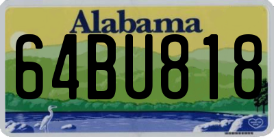 AL license plate 64BU818