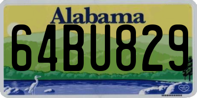 AL license plate 64BU829