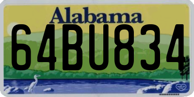AL license plate 64BU834