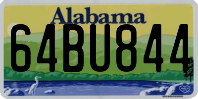 AL license plate 64BU844