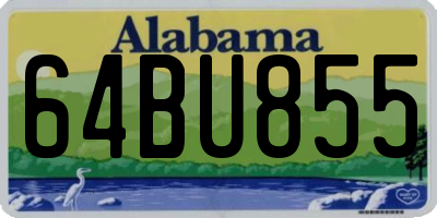 AL license plate 64BU855