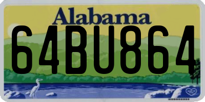 AL license plate 64BU864